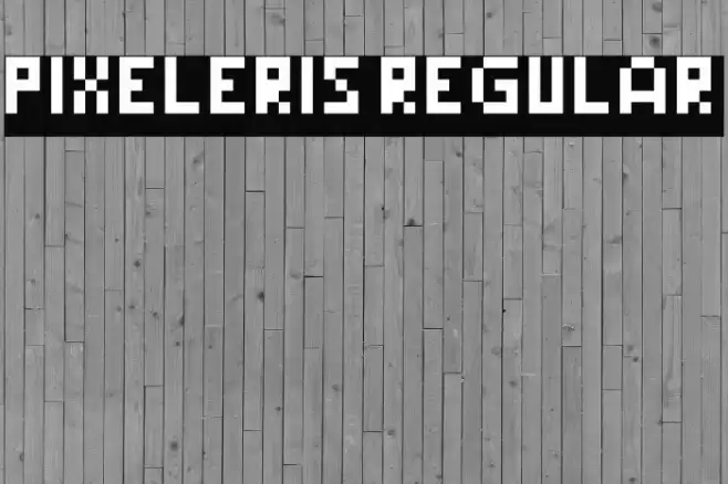 Pixeleris Regular Font examples