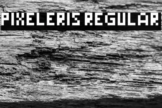 Pixeleris Regular Font examples