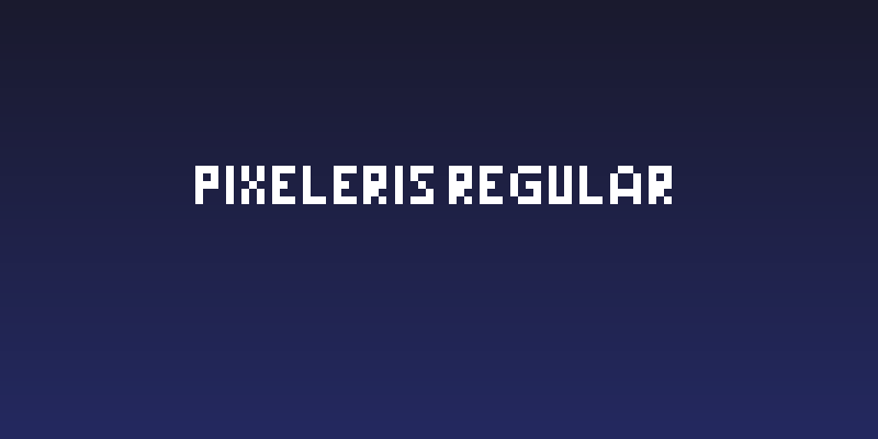 Pixeleris Regular Social Header