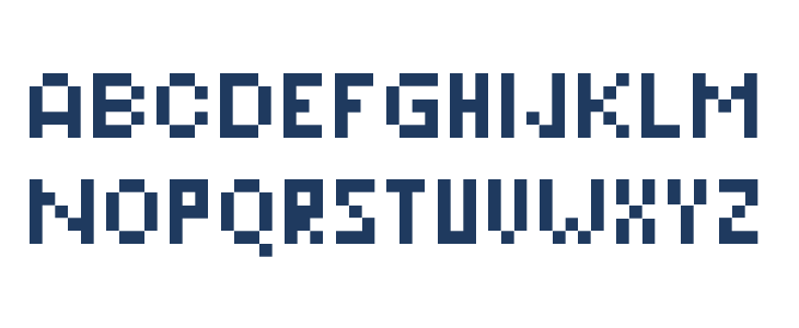 Pixeleris Regular Lowercase