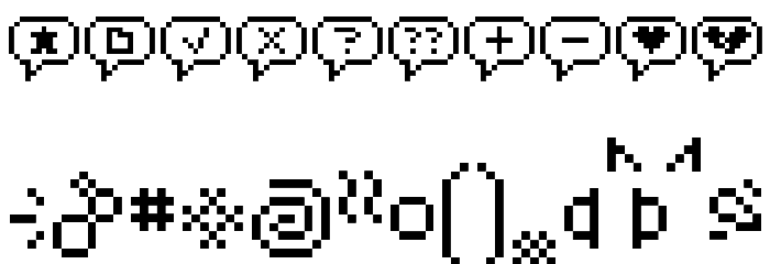 Pixelface Font OTHER CHARS