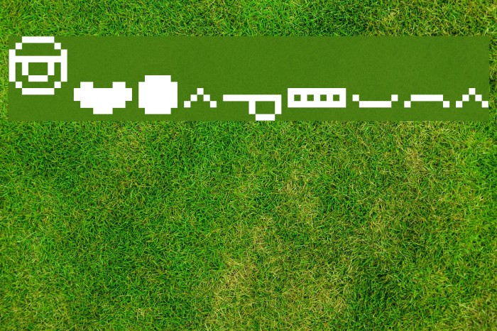 Pixelface Font examples
