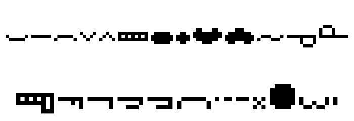 Pixelface Font LOWERCASE