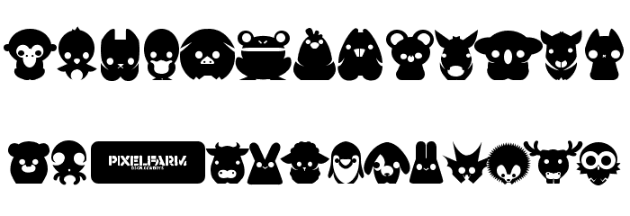 Pixelfarm Pets Font LOWERCASE