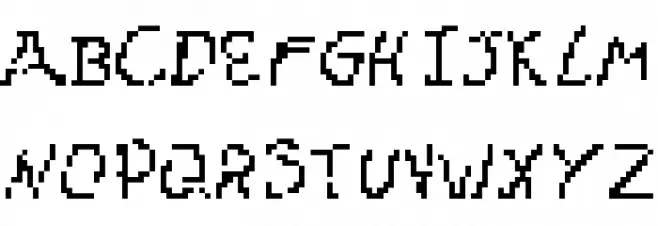 Pixelhaiz フォント 大文字