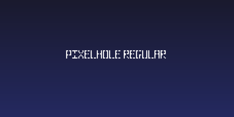 Pixelhole Regular Social Header