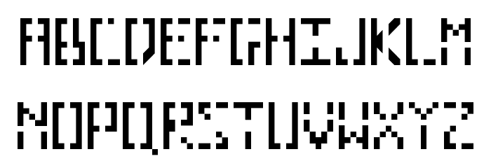 Pixelhole Regular Font LOWERCASE