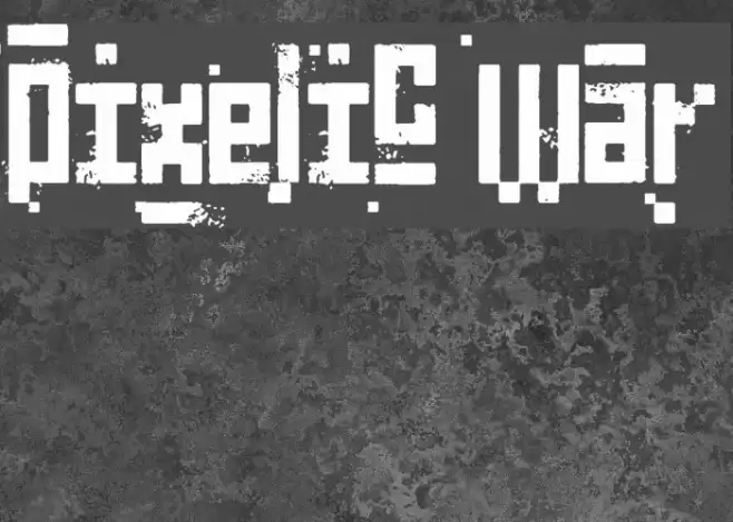 Pixelic War Font examples