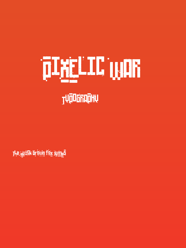 Pixelic War Poster