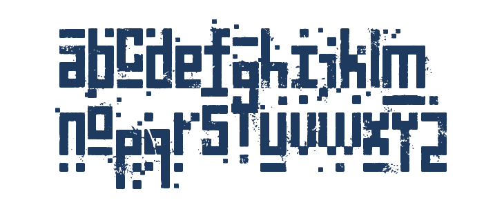 Pixelic War Lowercase