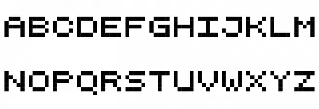 Pixelicious 字体 大写