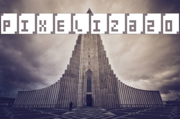 Pixeliza20 Font examples