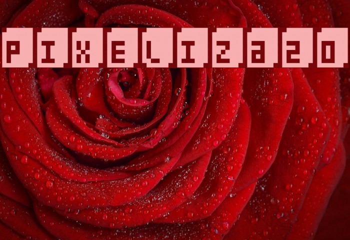 Pixeliza20 Font examples