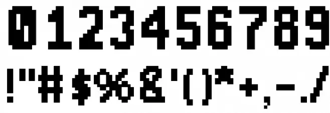 Pixellari Font OTHER CHARS