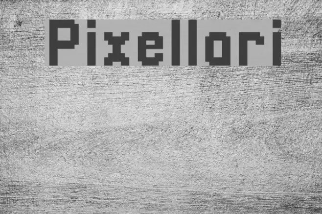 Pixellari Font examples