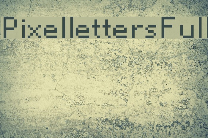 PixellettersFull Font examples
