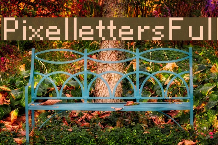 PixellettersFull Font examples