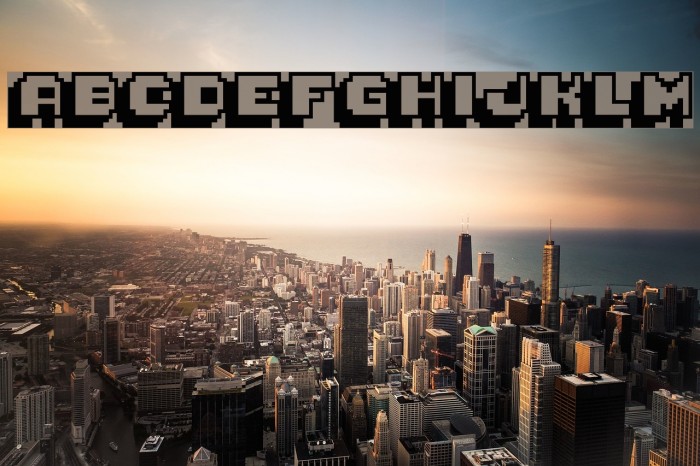 Pixelmania Font examples
