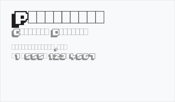 Pixelmania Business Card