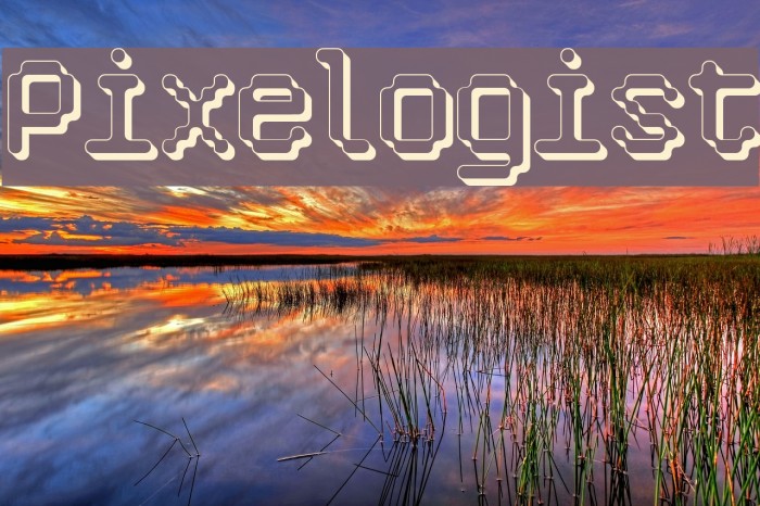 Pixelogist Font examples