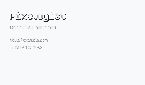 Pixelogist Business Card