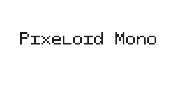 Pixeloid Mono Logo