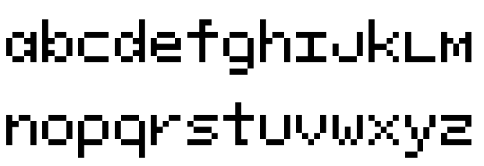 Pixeloid Mono Font LOWERCASE
