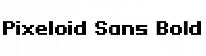 Pixeloid Sans Bold  Frei Schriftart Herunterladen