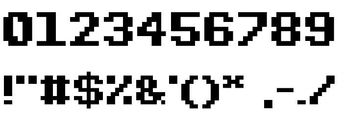 Pixeloid Sans Bold Font OTHER CHARS