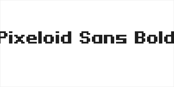 Pixeloid Sans Bold Logo
