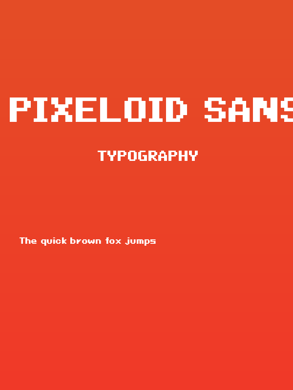 Pixeloid Sans Bold Poster