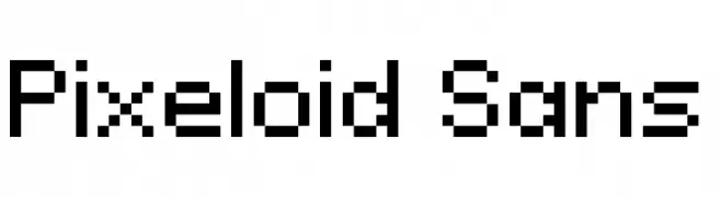 Pixeloid Sans  Frei Schriftart Herunterladen