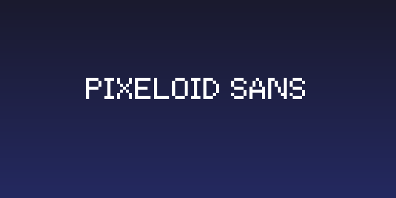Pixeloid Sans Social Header