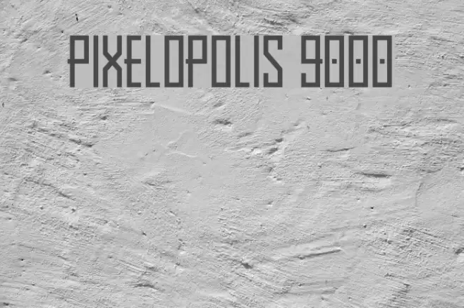 Pixelopolis 9000 Font examples