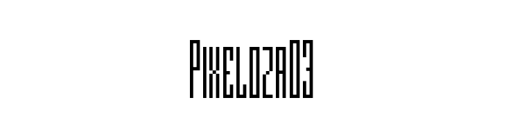 Pixeloza 03  Frei Schriftart Herunterladen