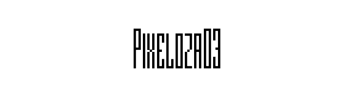 Pixeloza 03  免费字体下载