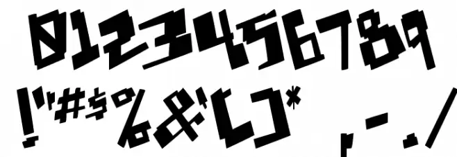 Pixelpunk Font OTHER CHARS
