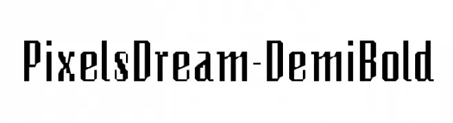PixelsDream-DemiBold  Descarca Fonturi Gratis