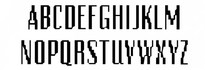 PixelsDream-DemiBold Caratteri MAIUSCOLE