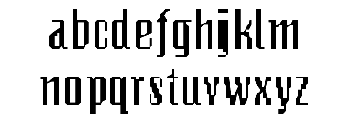 PixelsDream-DemiBold Font LOWERCASE
