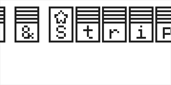 Pixelstars & Stripes Regular Logo