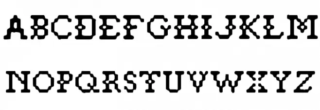Pixelstitch Fonte MAIÚSCULAS