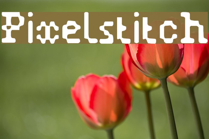 Pixelstitch Font examples