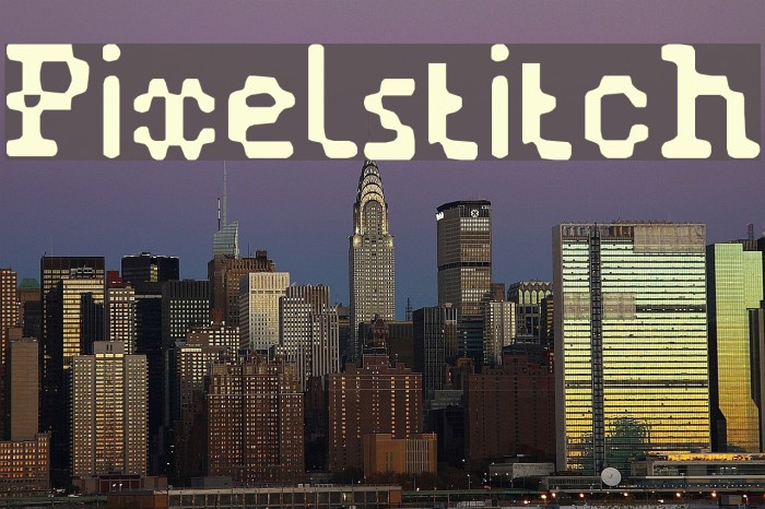 Pixelstitch Font examples