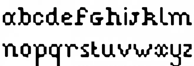 Pixelstitch Caratteri MINUSCOLO