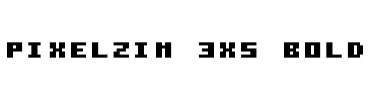 Pixelzim 3x5 Bold  フリーフォントのダウンロード