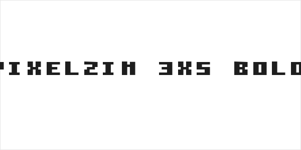 Pixelzim 3x5 Bold Logo