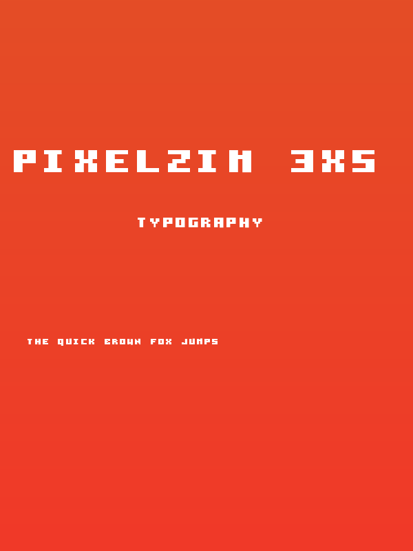 Pixelzim 3x5 Bold Poster