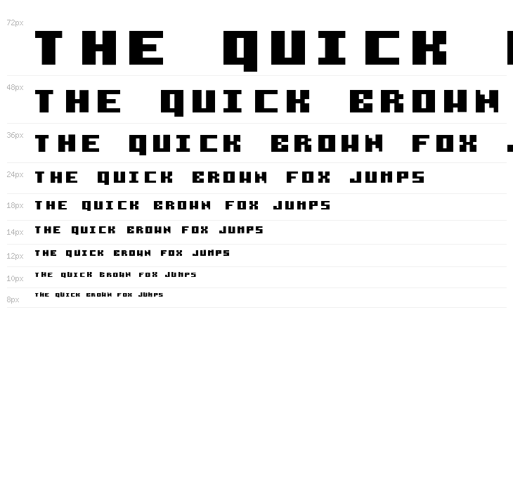 Pixelzim 3x5 Bold Waterfall