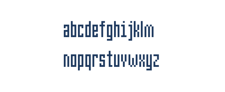 Pixelzone Lowercase